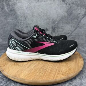 Brooks Ghost 14 Shoes Womens Size 9.5 Black Mesh Running Sneakers 1203561B013